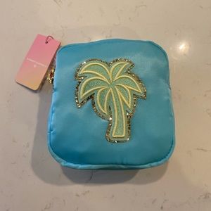 SOLD Stoney Clover Lane x Target Blue Palm Tree Pouch